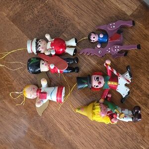Vintage Wooden Christmas Ornaments